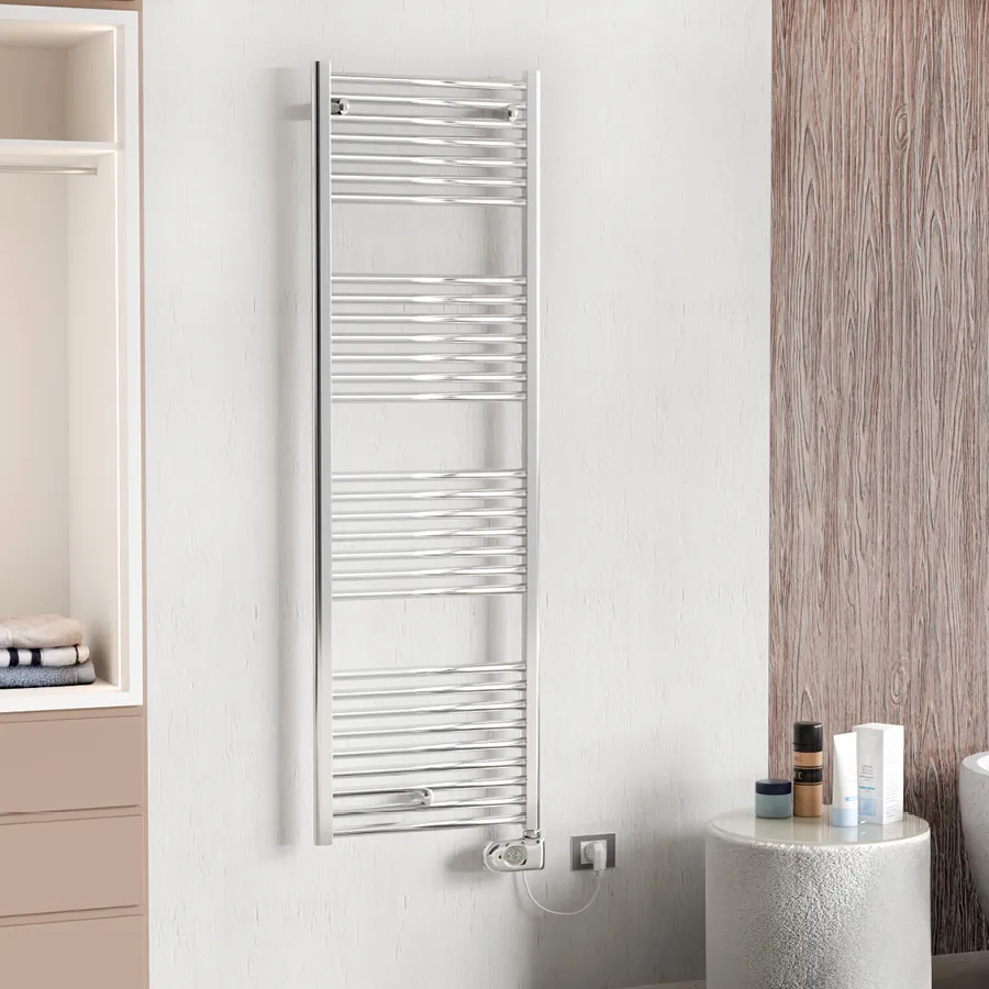 cordivari-lisa-22-elettrico-cromato-scaldasalviette-termoarredo image 1