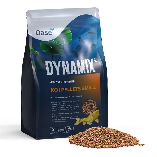 oase-dynamix-koi-pellet-small-4-l-3-4-mm-per-koi-fino-a-20-cm image 1