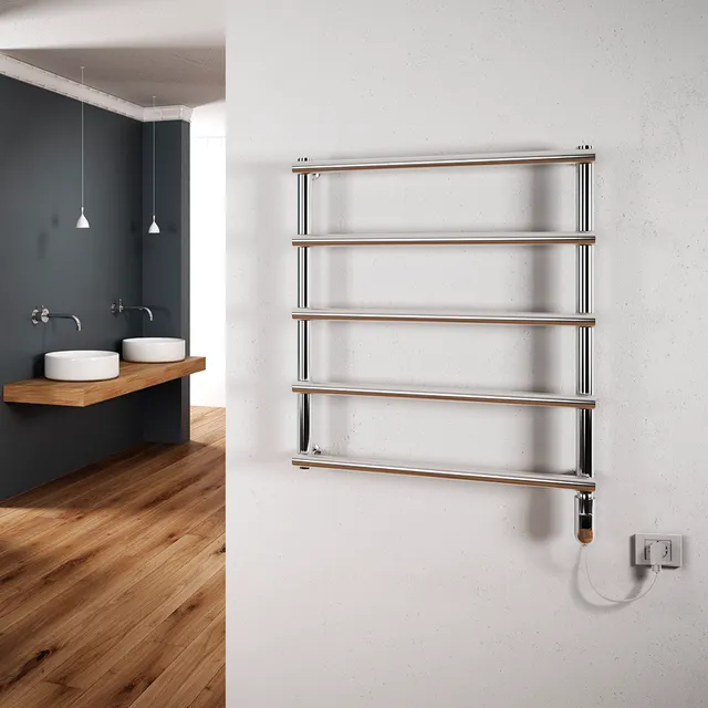 cordivari-laura-electric-scaldasalviette-inox-lucido image 1