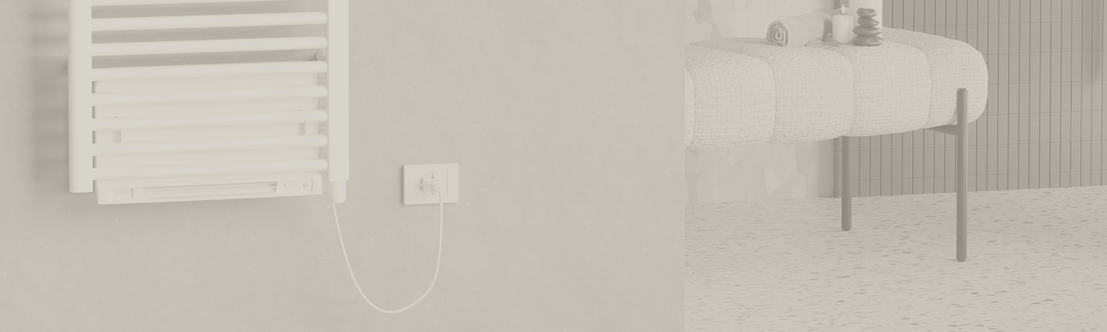 cordivari-lisa-2-blower-bianco-scaldasalviette-elettrico-con-modulo-termoventila image 3