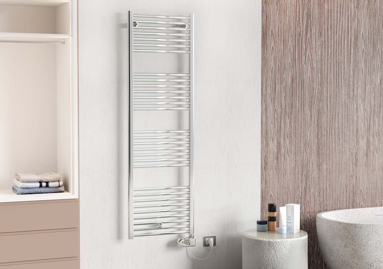 cordivari-lisa-22-elettrico-cromato-scaldasalviette-termoarredo image 5