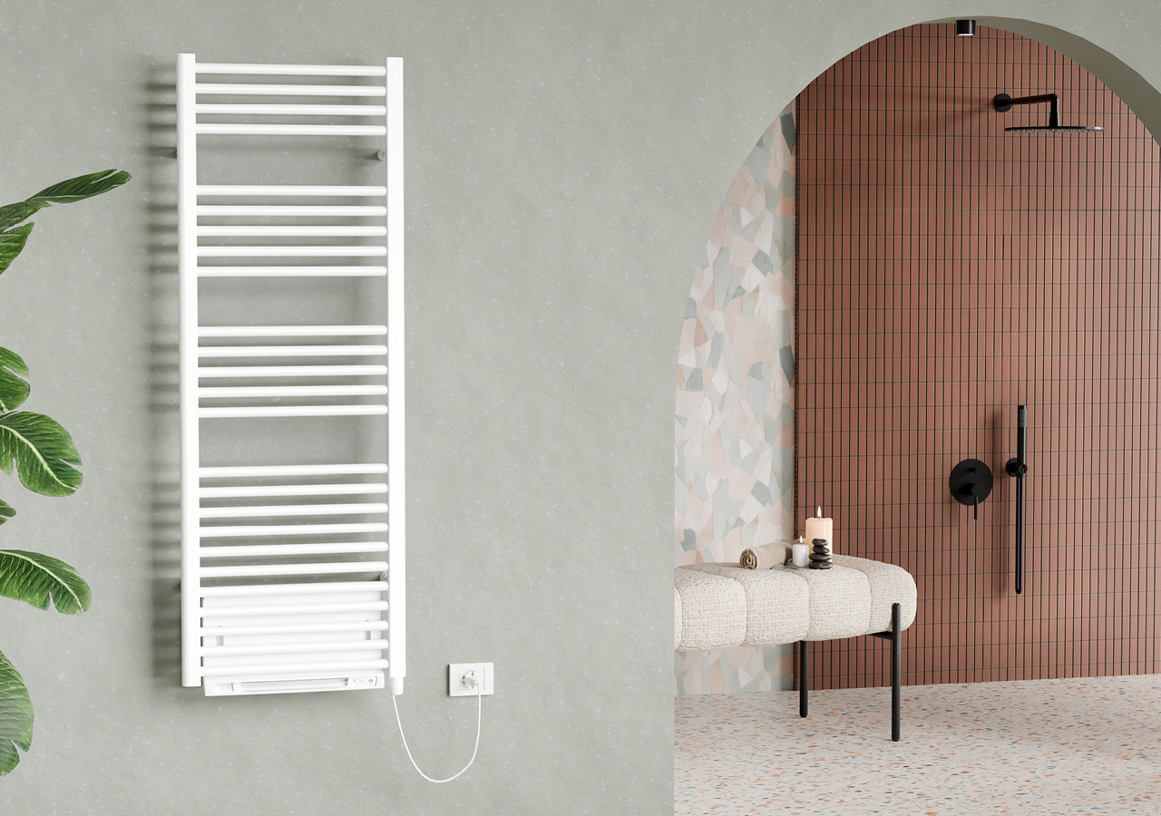 cordivari-lisa-2-blower-bianco-scaldasalviette-elettrico-con-modulo-termoventila image 4