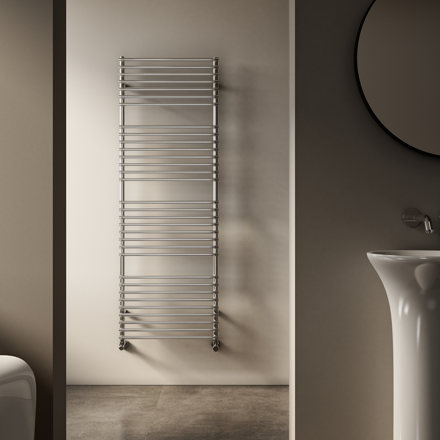 cordivari-leila-inox-lucido-scaldasalviette-in-acciaio-inox-per-bagno image 1