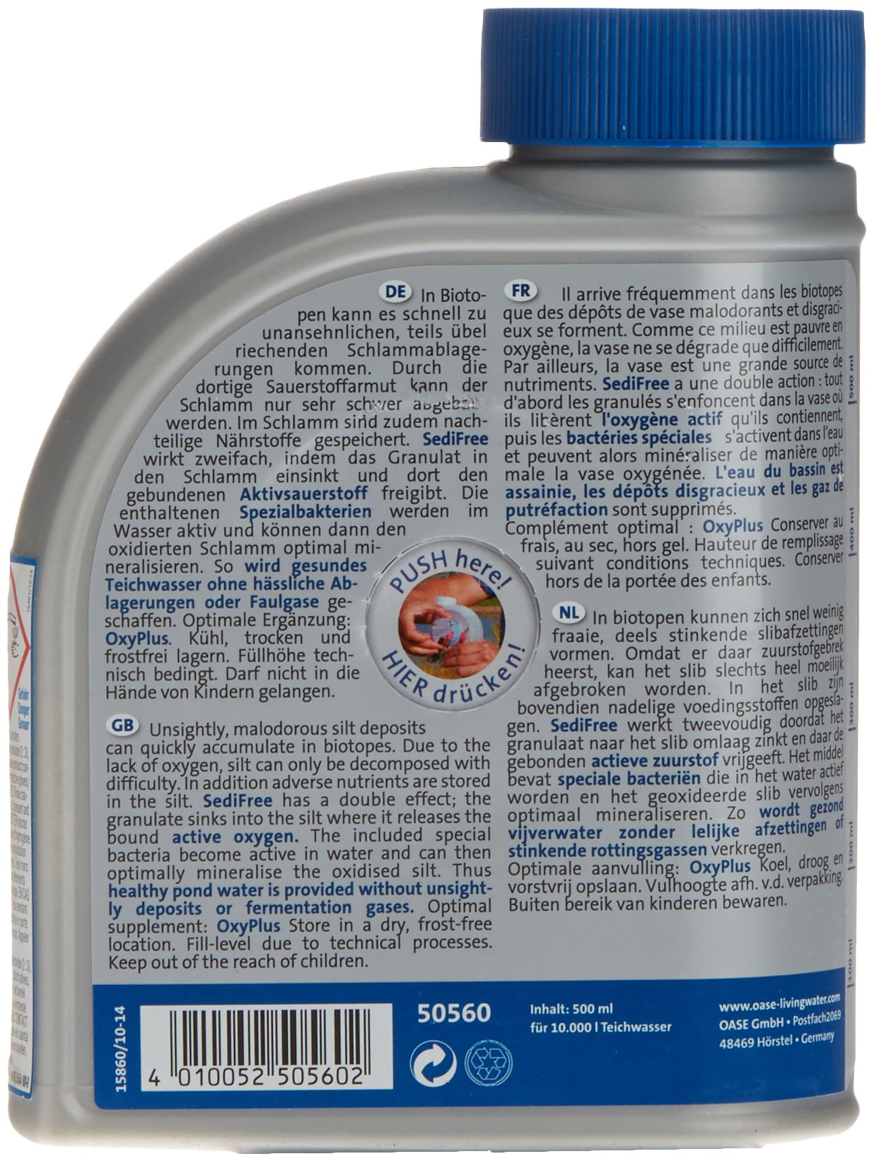 oase-aquaactiv-sedifree-500-ml-per-laghetto image 2