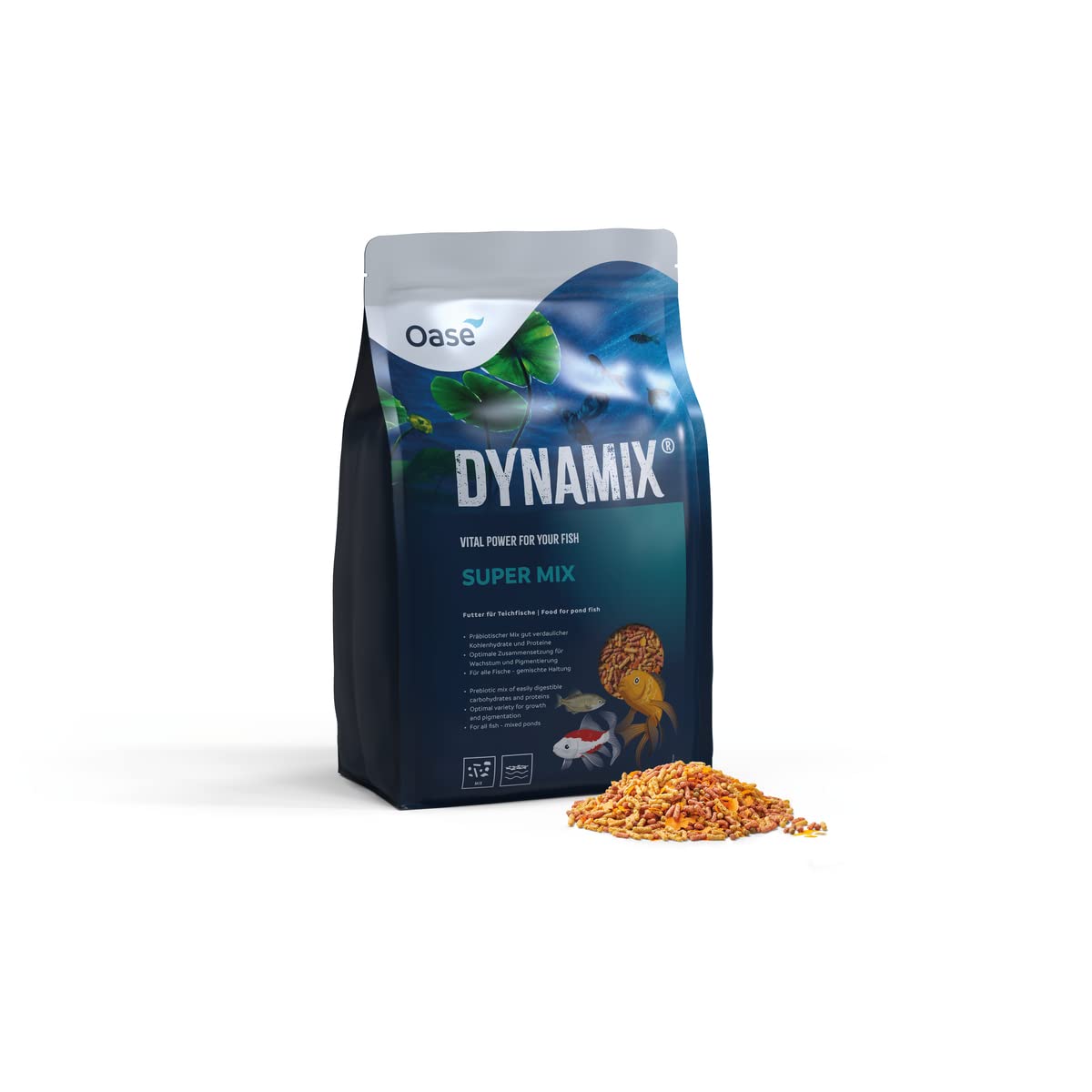 oase-dynamix-super-mix-4-l-mangime-per-pesci-da-laghetto-e-koi image 6