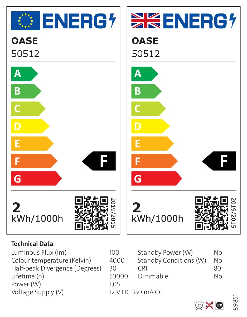 oase-lunaqua-mini-led-nero-faretto-da-esterno-1-watt image 5