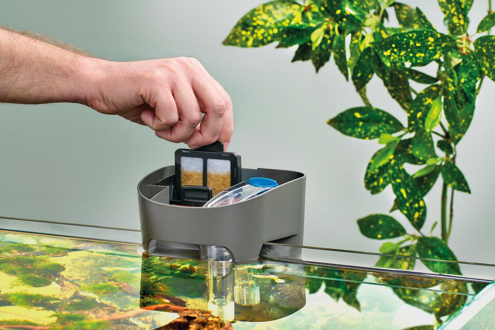 oase-biostyle-75-filtro-hang-on-per-acquario-da-75-litri-3-5w-grigio image 6