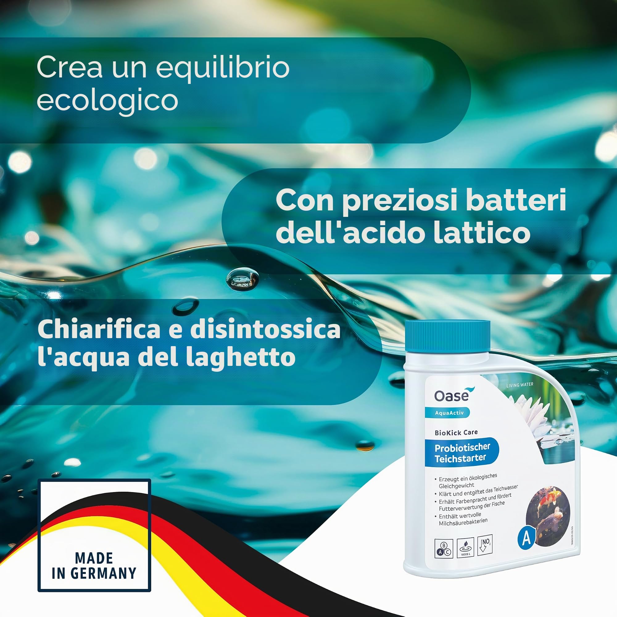 oase-aquaactiv-biokick-care-500-ml-biocondizionatore-batteri-per-laghetto-fino-a image 2