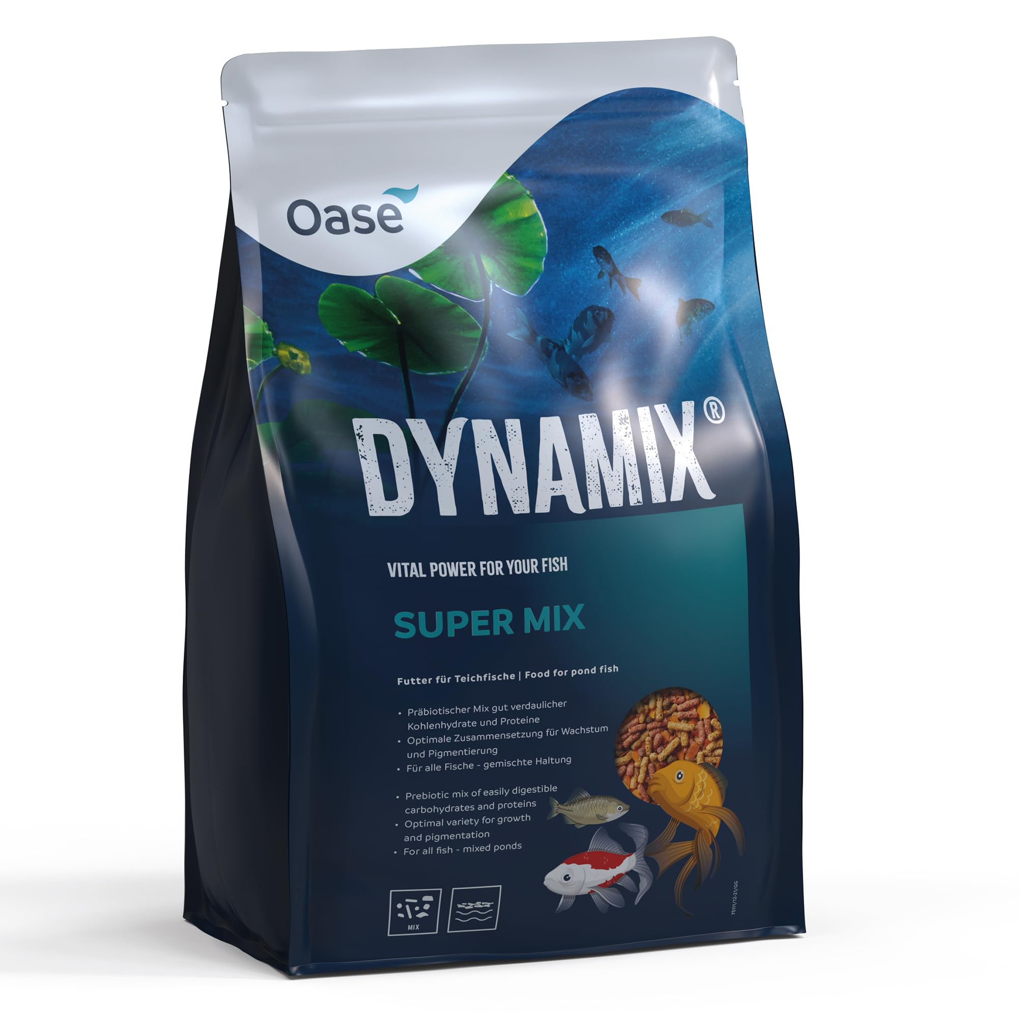 oase-dynamix-super-mix-4-l-mangime-per-pesci-da-laghetto-e-koi image 2