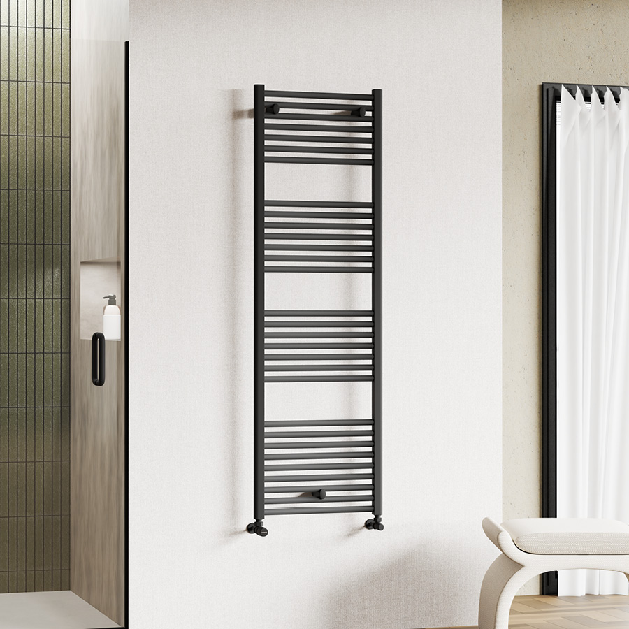 cordivari-lisa-22-black-scaldasalviette-nero-opaco image 1