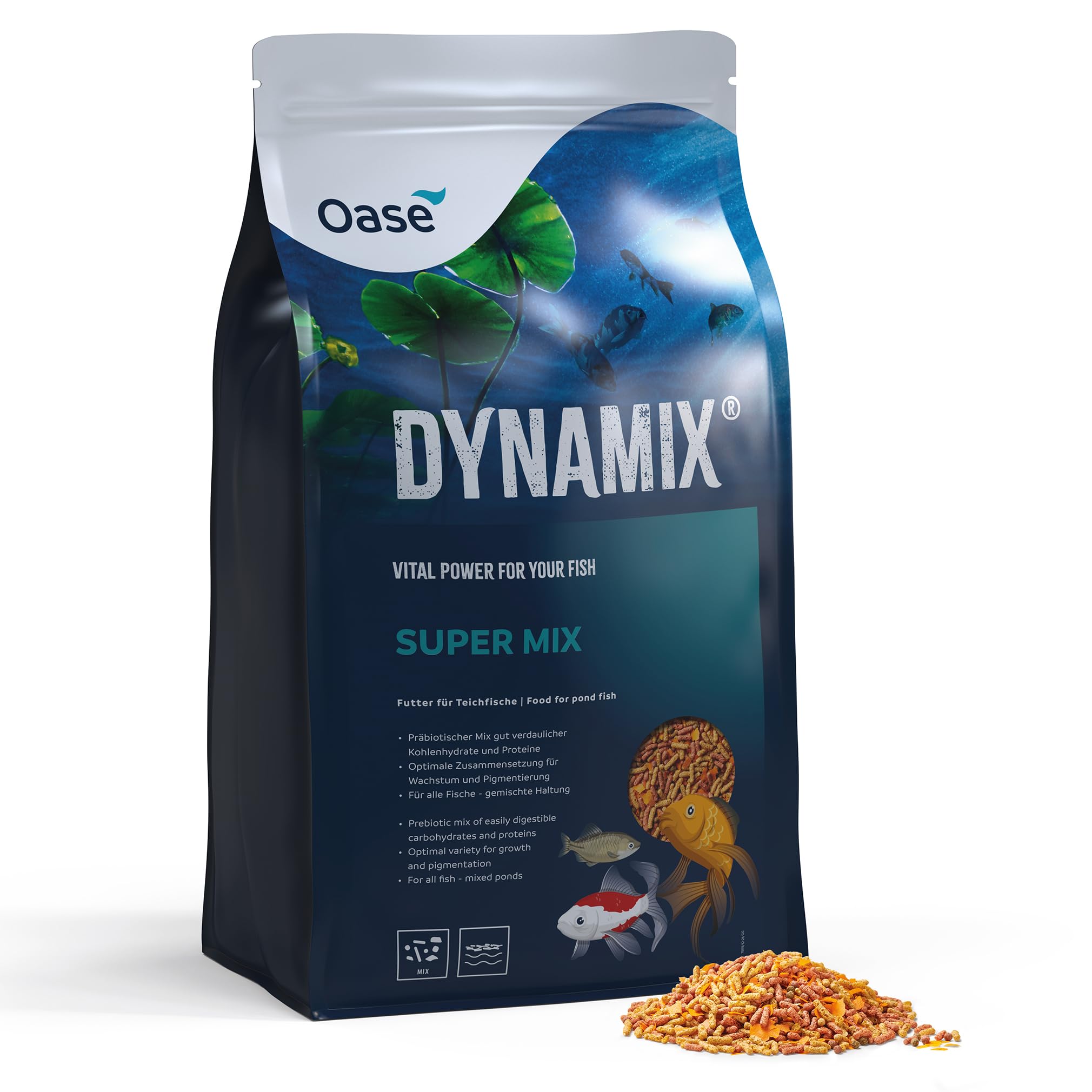 oase-dynamix-super-mix-4-l-mangime-per-pesci-da-laghetto-e-koi image 5