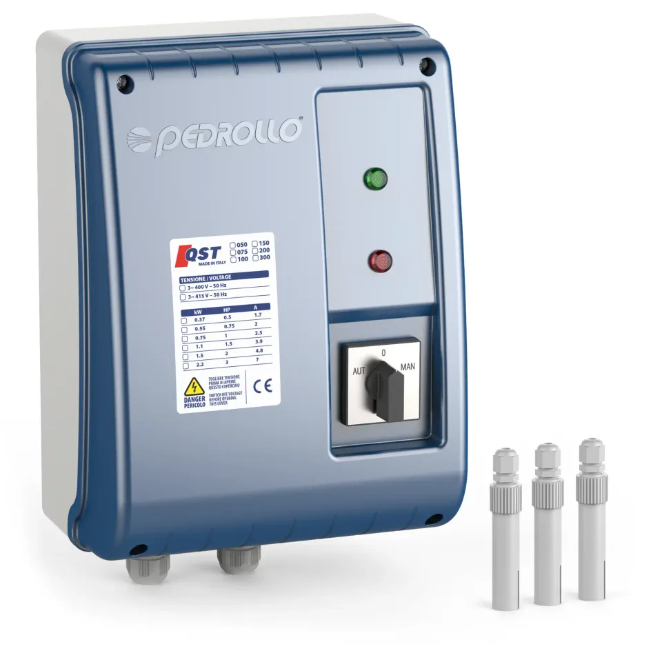 pedrollo-qst-quadro-elettrico-trifase-con-sonde-di-livello-per-pozzi-3-4-6 image 1