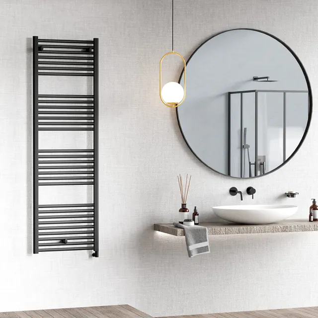 cordivari-lisa-22-electric-for-domotic-control-black-scaldasalviette-elettrico-n image 1