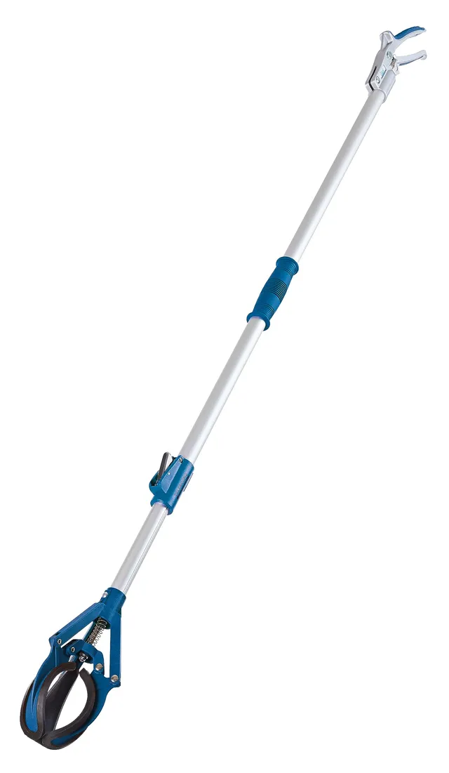 oase-easypick-blu-retino-con-manico-telescopico-regolabile image 1