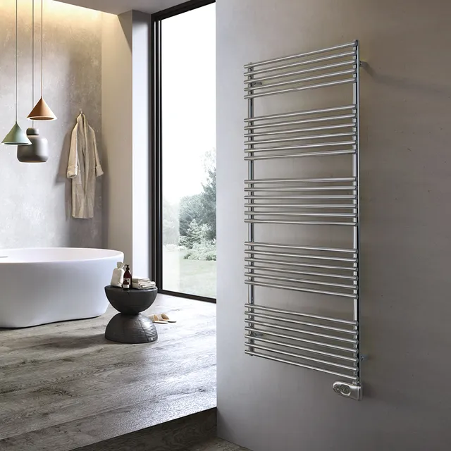 cordivari-gloria-22-elettrico-cromato-scaldasalviette-elettrico-acciaio image 1