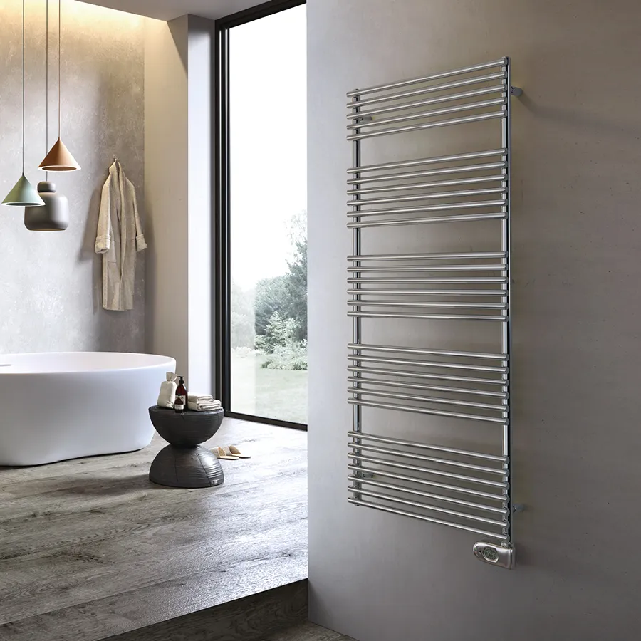 cordivari-gloria-22-elettrico-cromato-scaldasalviette-elettrico-acciaio image 1