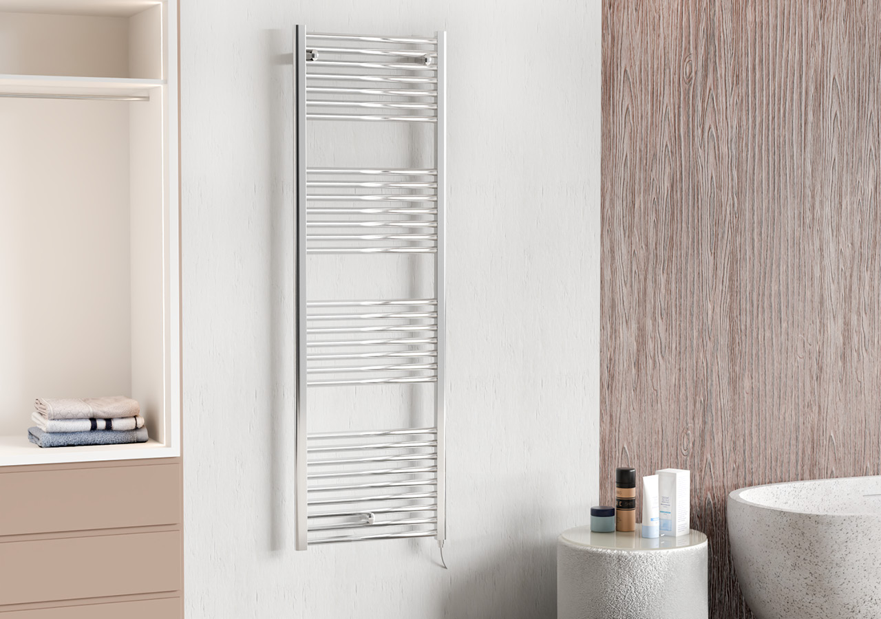 cordivari-lisa-22-cromato-elettrico-per-controllo-domotico-scaldasalviette-bagno image 4