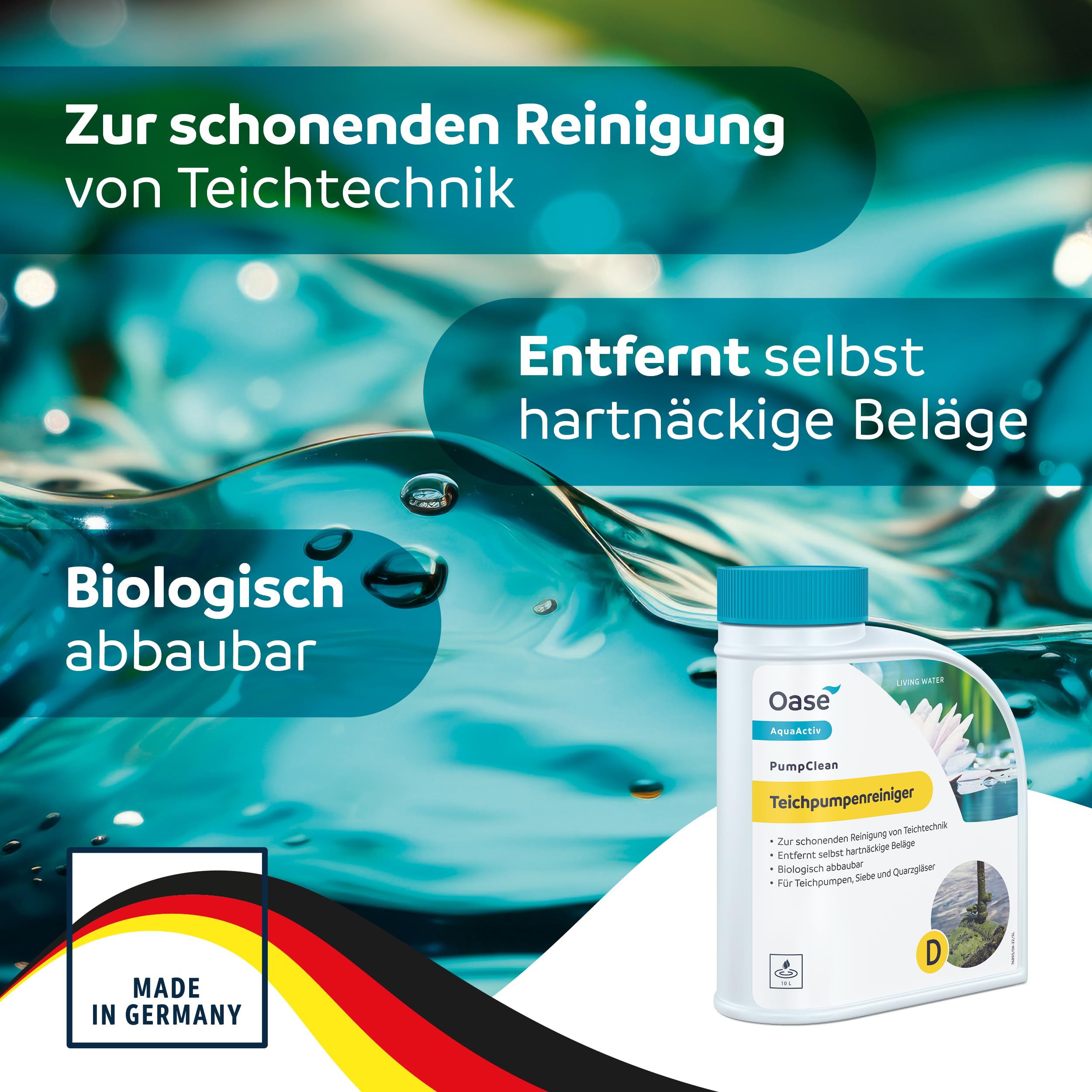 oase-aquaactiv-pumpclean-500-ml-detergente-anticalcare-per-pompe-da-laghetto image 2