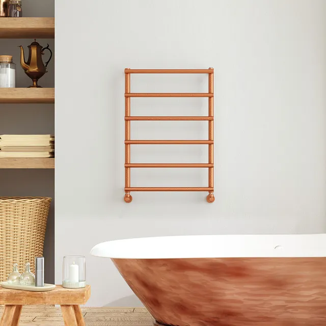 cordivari-laura-antique-copper-scaldasalviette-in-acciaio-inox-rame-antico image 1