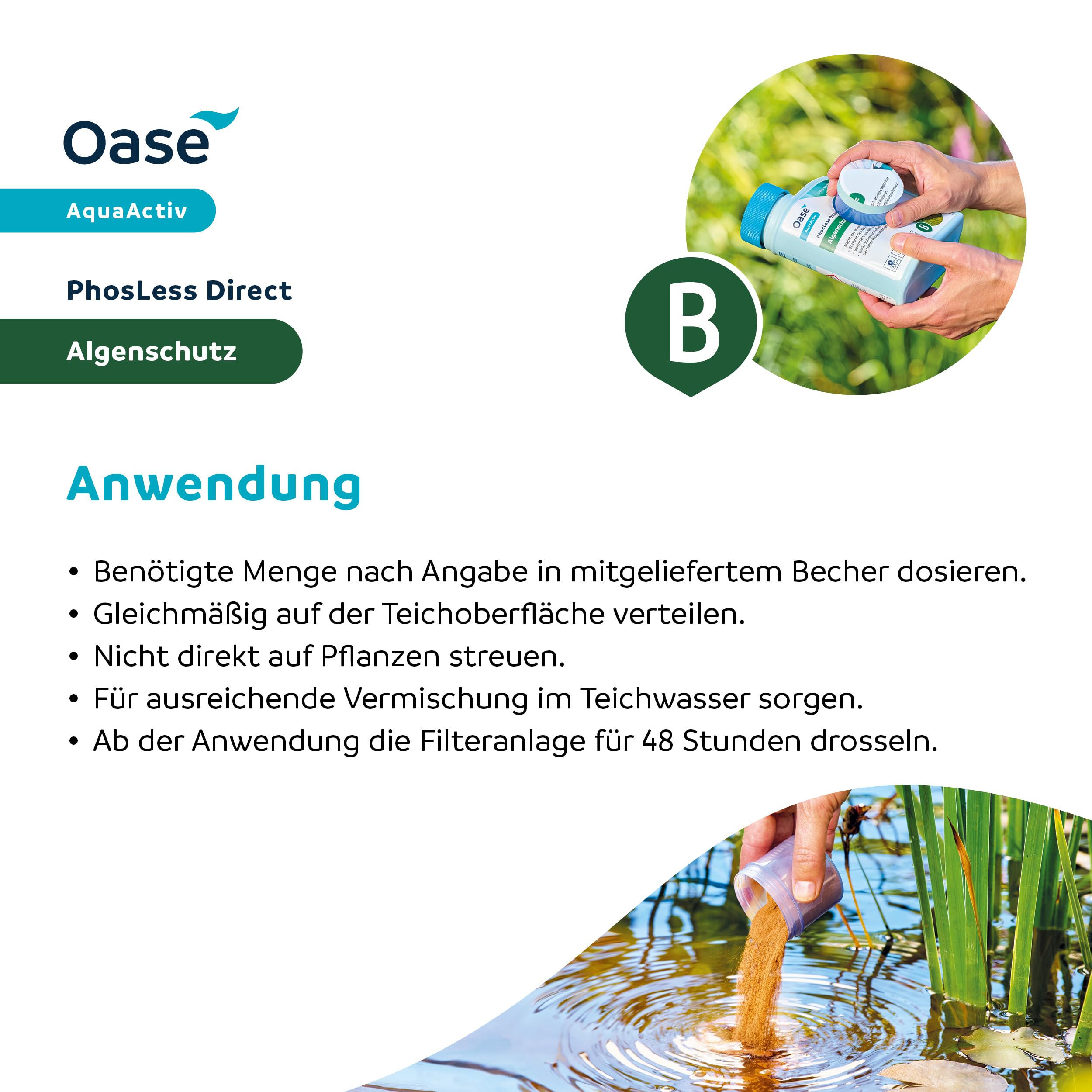 oase-aquaactiv-phosless-direct-500-ml-legante-fosfati-anti-alghe-per-laghetto image 5