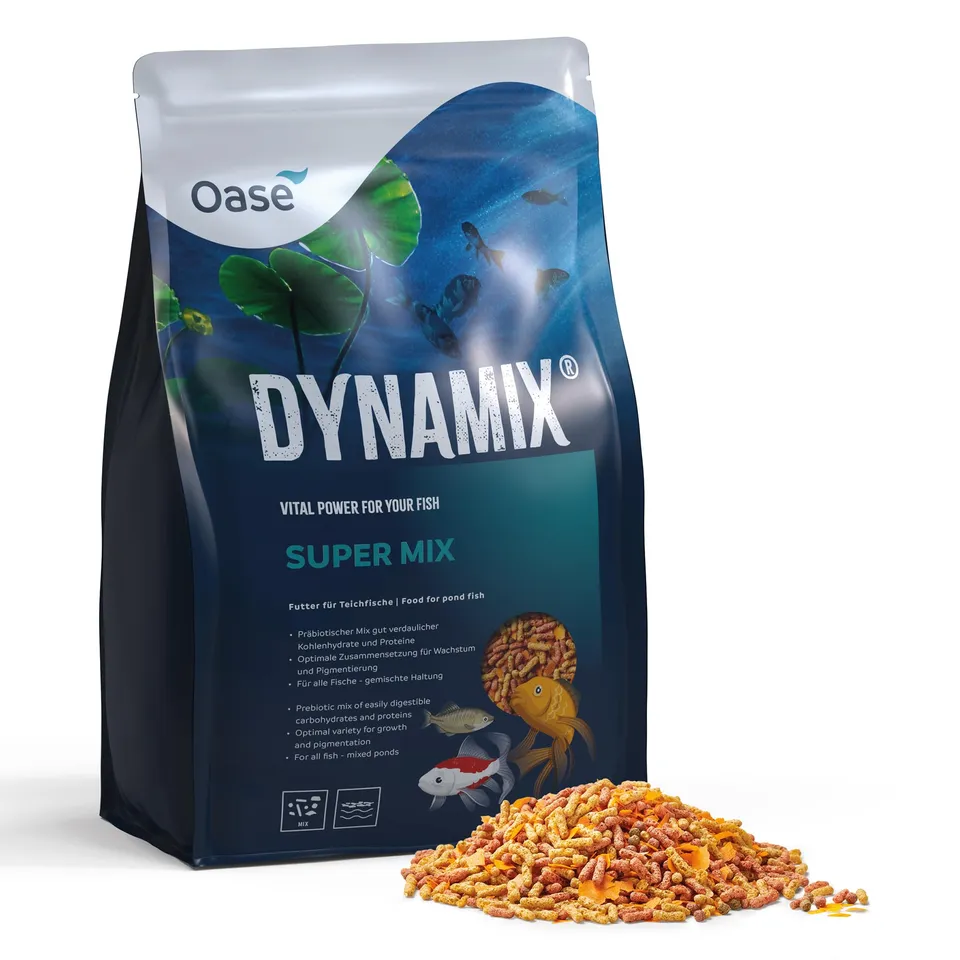 oase-dynamix-super-mix-4-l-mangime-per-pesci-da-laghetto-e-koi image 1