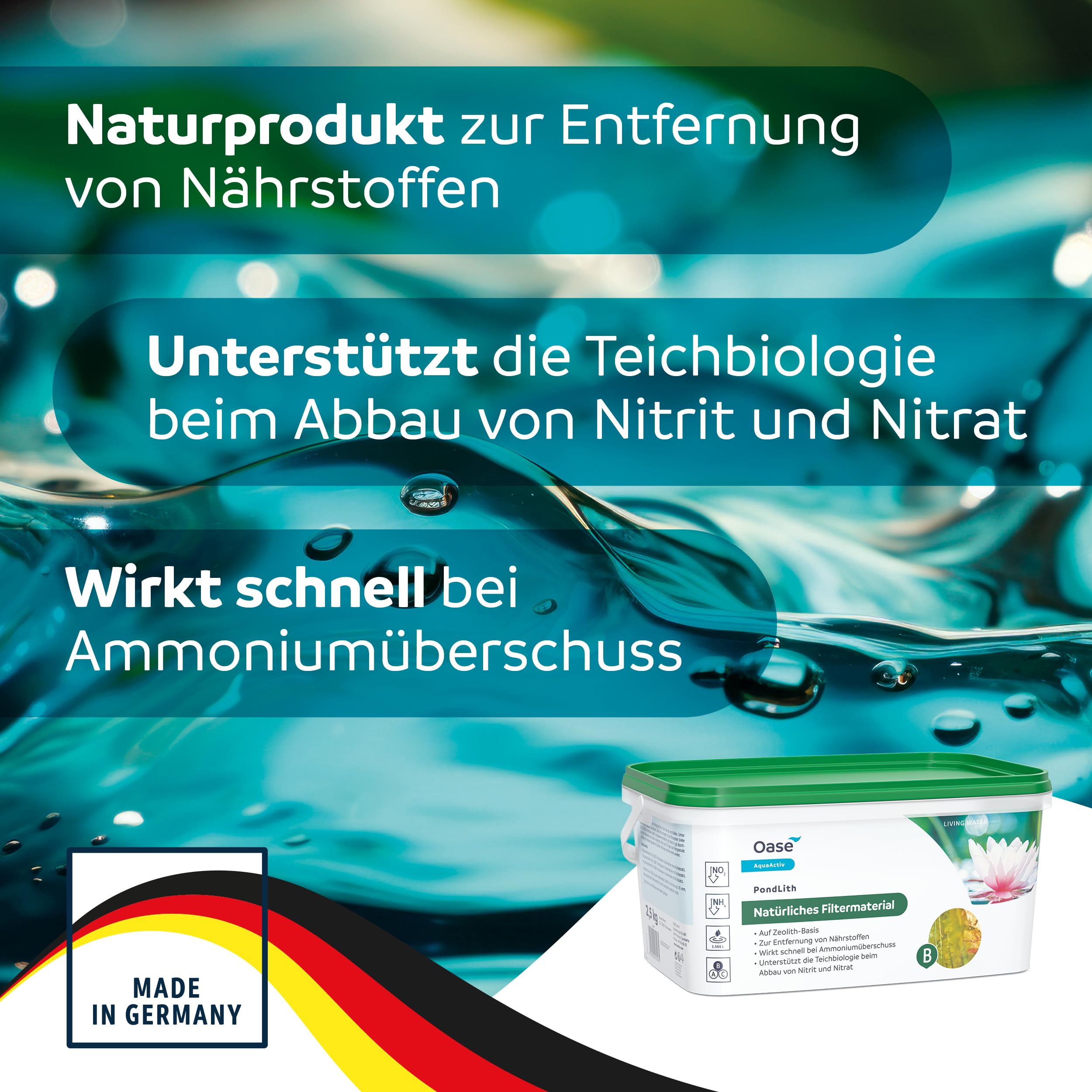 oase-aquaactiv-pondlith-argento-biocondizionatore-zeolite-naturale image 2