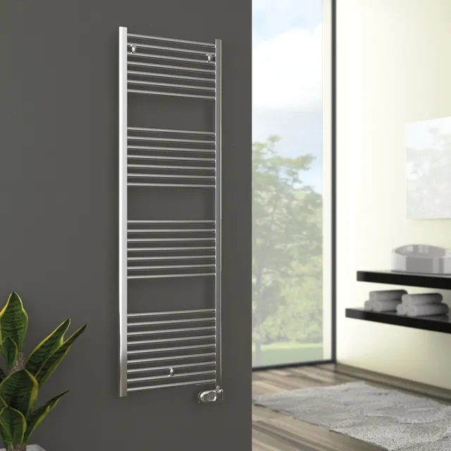 cordivari-lisa-22-chrom-lectrique-scaldasalviette-elettrico-cromato-bagno image 1