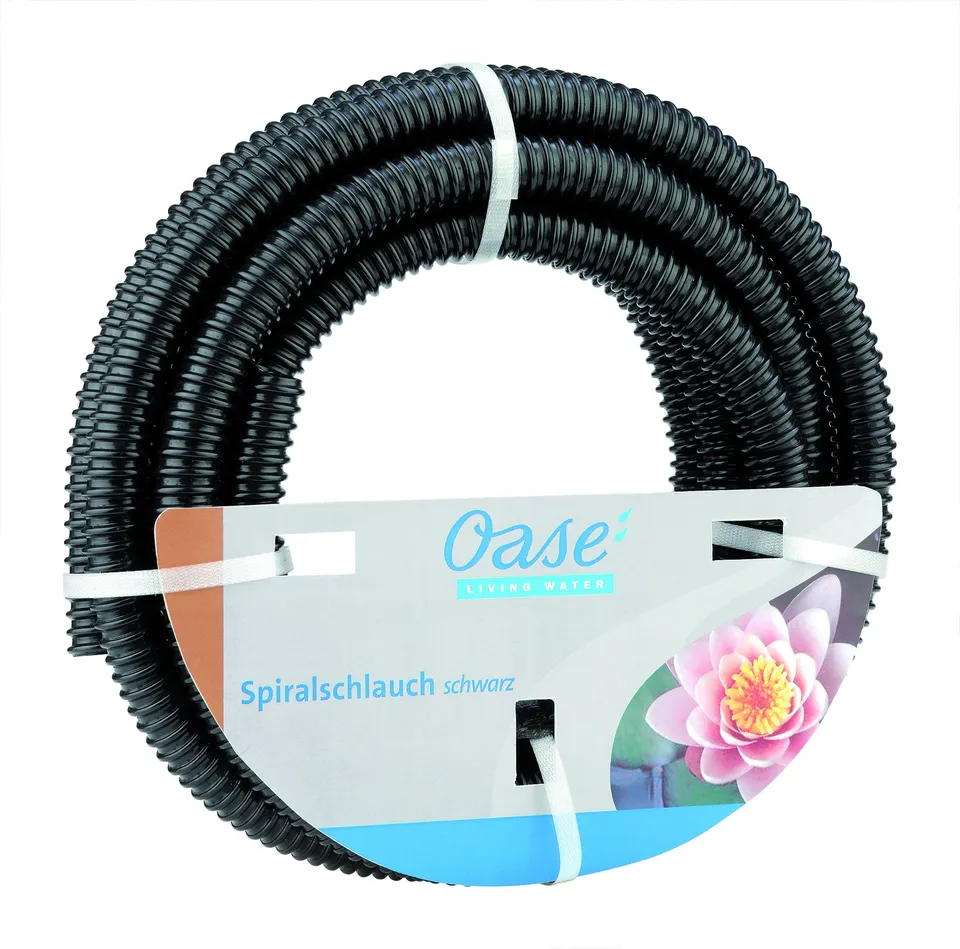 oase-tubo-spiralato-nero-3-4-5-metri-tubo-pvc-per-laghetto image 1