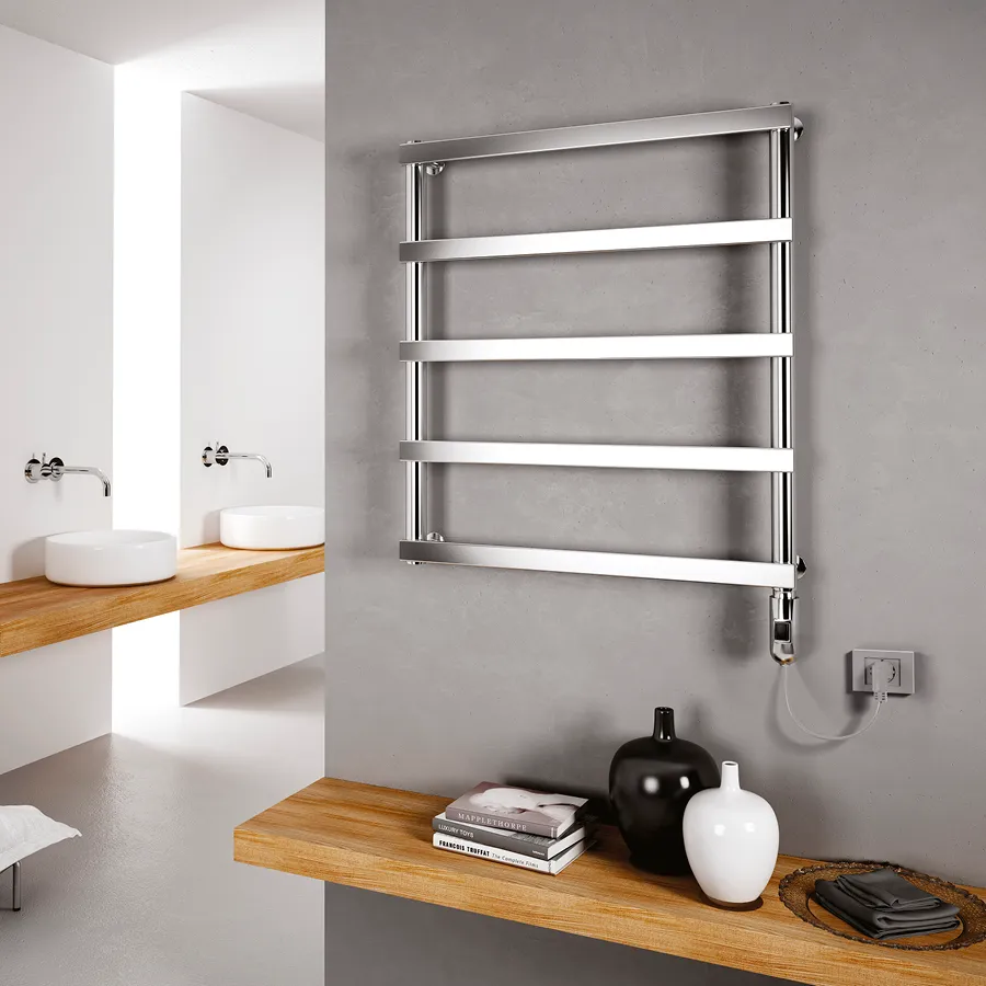 cordivari-alessandra-elettrico-inox-lucido-scaldasalviette-elettrico-a-basso-con image 1
