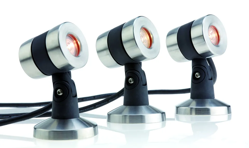 oase-lunaqua-maxi-led-set-3-argento-faretto-da-incasso-3x3w-bianco-caldo image 1