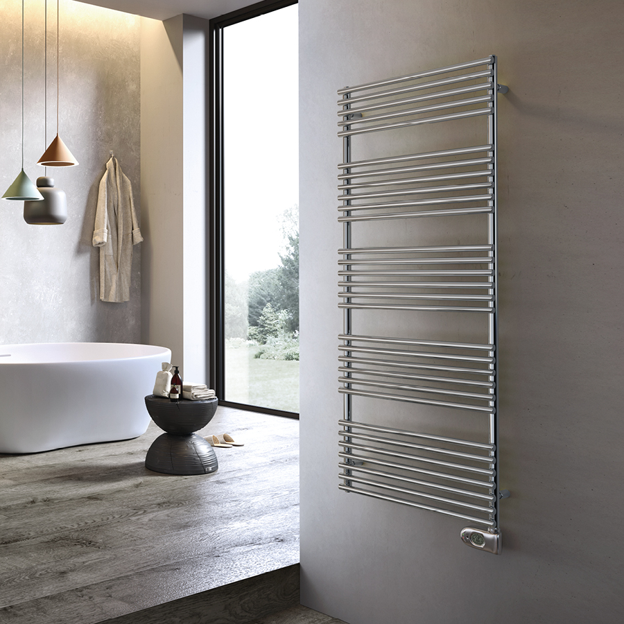 cordivari-gloria-22-elettrico-cromato-scaldasalviette-elettrico-acciaio image 1