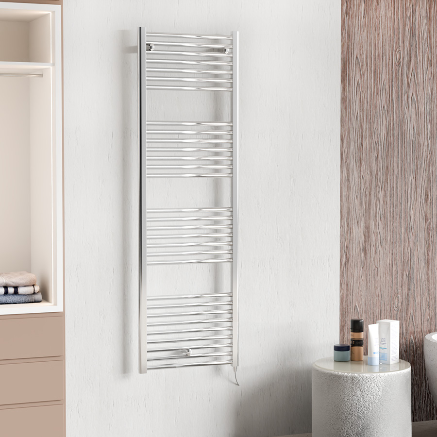 cordivari-lisa-22-cromato-elettrico-per-controllo-domotico-scaldasalviette-bagno image 1